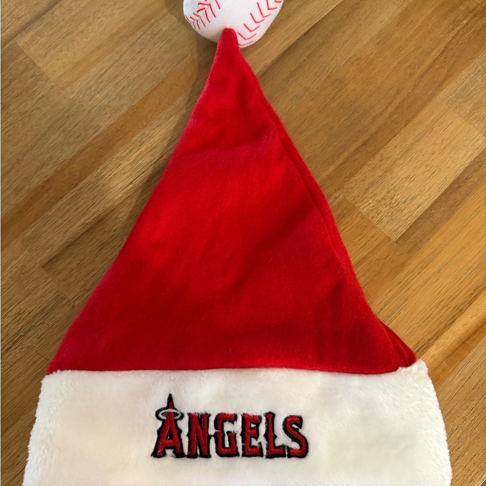 Angels Festive Red and White Hat